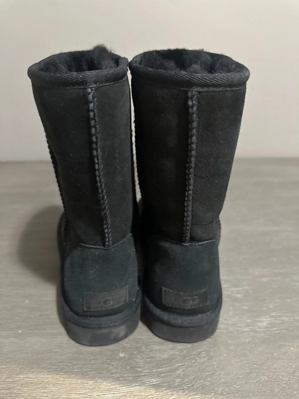 Black Ugg boots